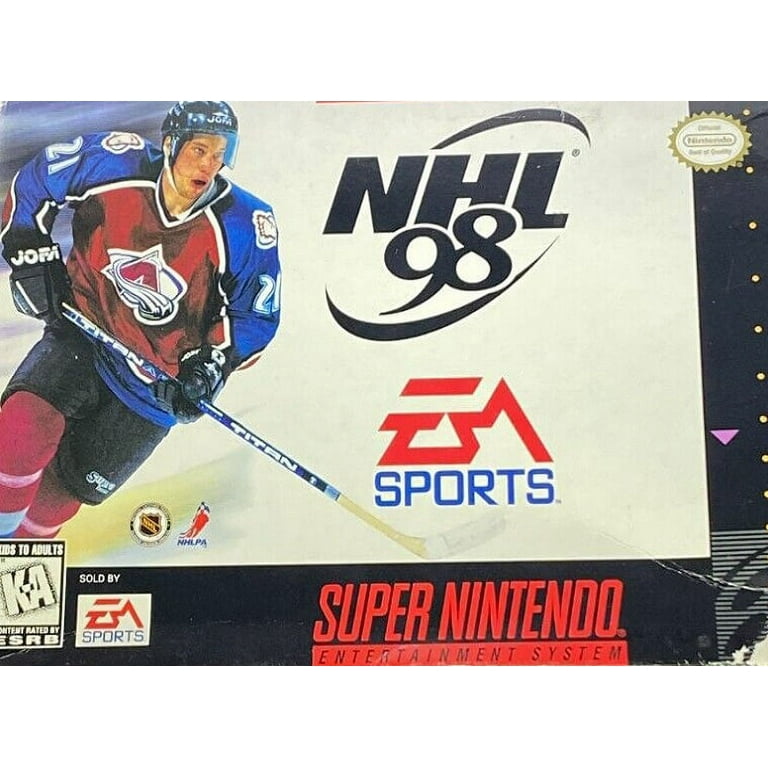 Restored NHL '98 (Super Nintendo, 1997) SNES Hockey Game