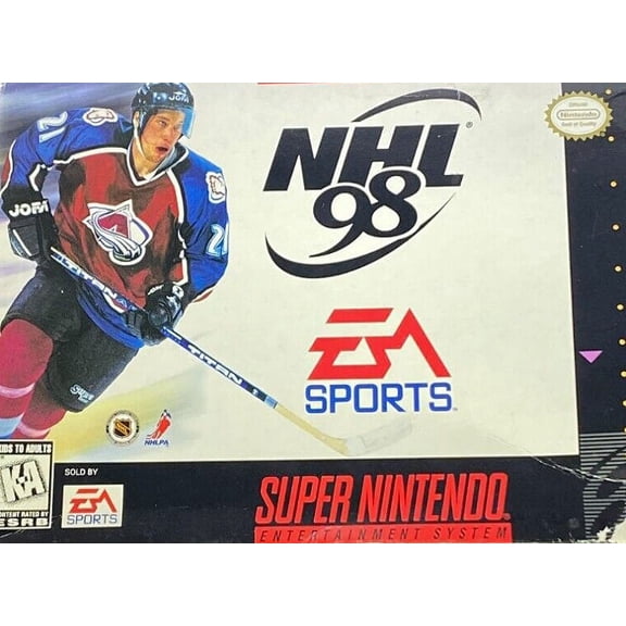 Restored NHL '98 (Super Nintendo, 1997) SNES Hockey Game (Refurbished)