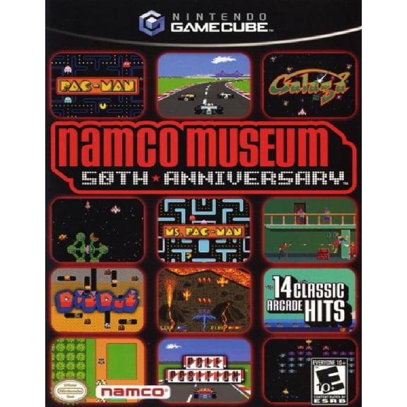 Restored Namco Museum: 50th Anniversary (Nintendo GameCube, 2005) Puzzle Game (Refurbished)