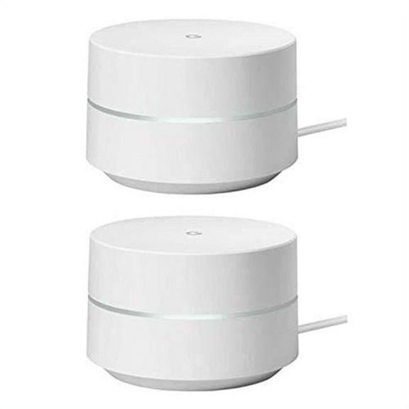 Restored Nest Google 2 Pack Wi-Fi Router with Power Cords (Refurbished)