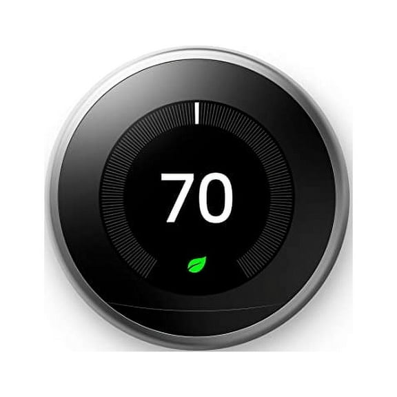 Restored Nest Smart Learning Thermostat - 3rd Generation - Stainless Steel (Refurbished)