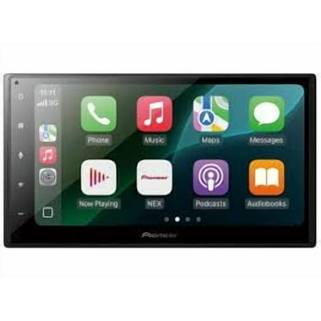 Pioneer - 6.8" Apple CarPlay/Android Auto Bluetooth Digital Media (DM) Receiver with backup camera input - Black