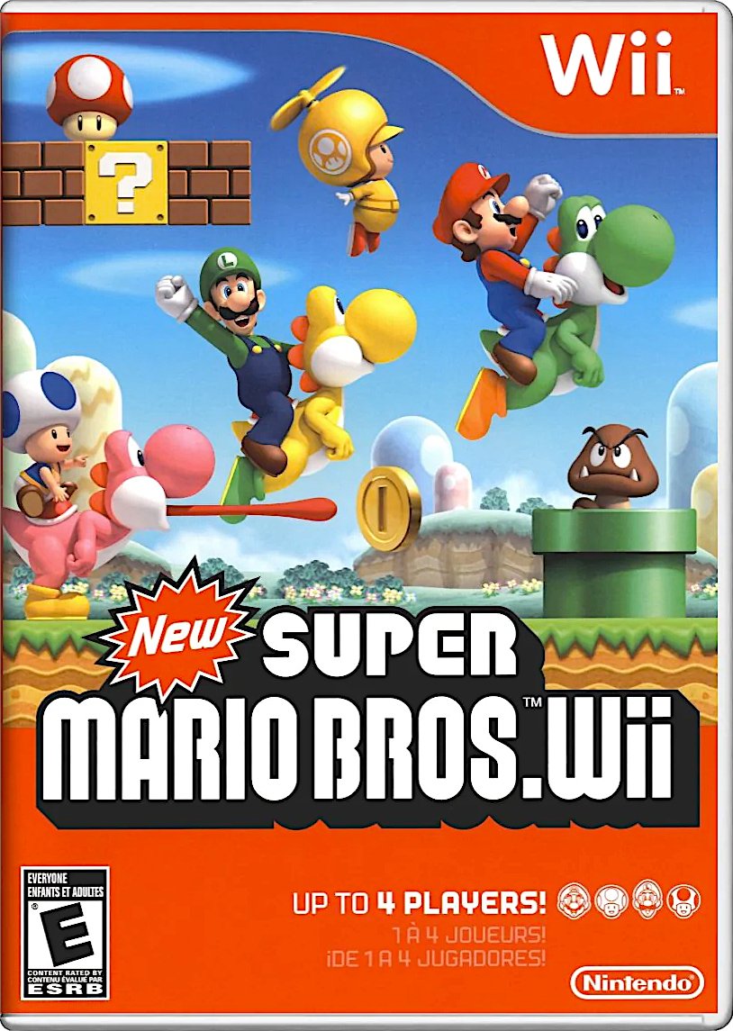 Restored New Super Mario Bros. Nintendo Wii (Refurbished) - image 1 of 2