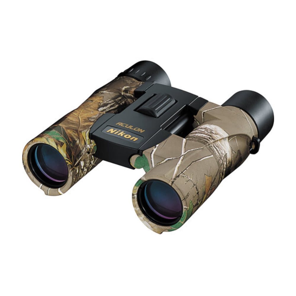 Restored Nikon 10x25 Aculon A30 Binoculars (RealTree Camouflage) with Sharp Mid-Range Optics (Refurbished)