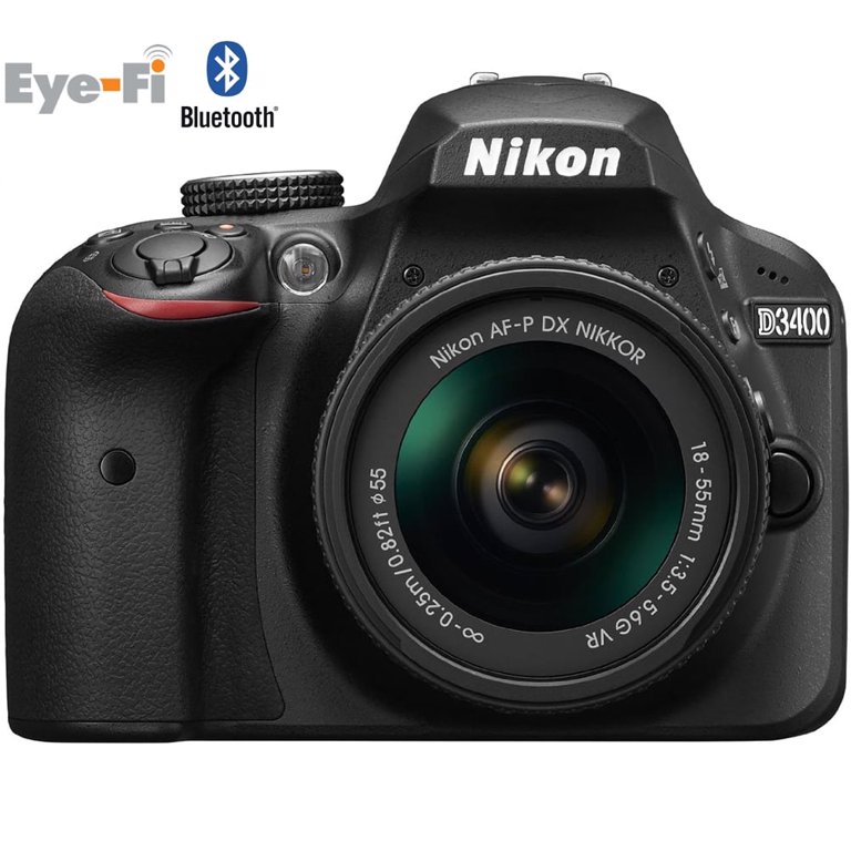 Restored Nikon D3400 24.2 MP DSLR Camera with 18-55mm VR Lens Kit 