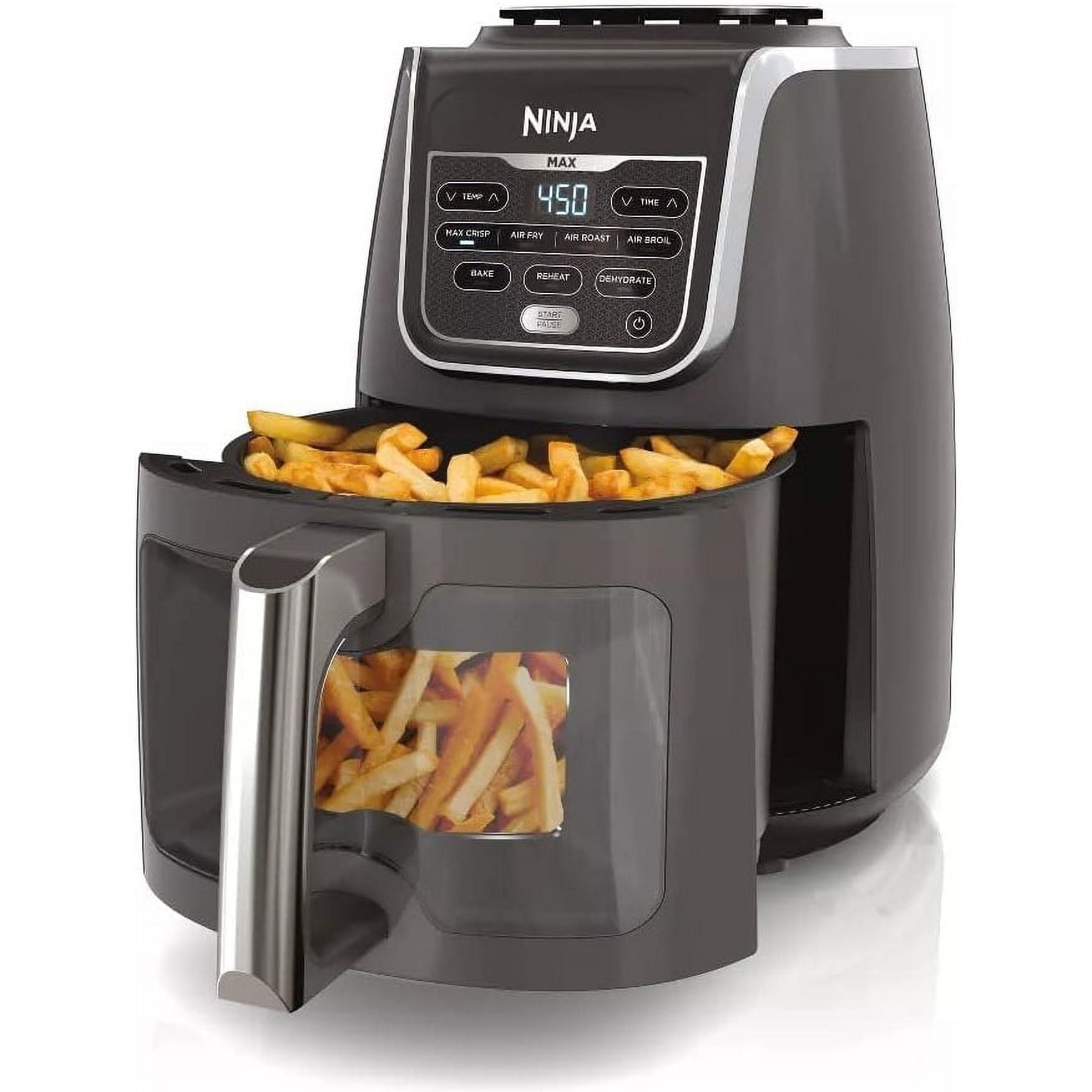  Ninja AF161 Max XL Air Fryer that Cooks, Crisps, Roasts, Bakes,  Reheats and Dehydrates, with 5.5 Quart Capacity, and a High Gloss Finish,  Grey : Home & Kitchen