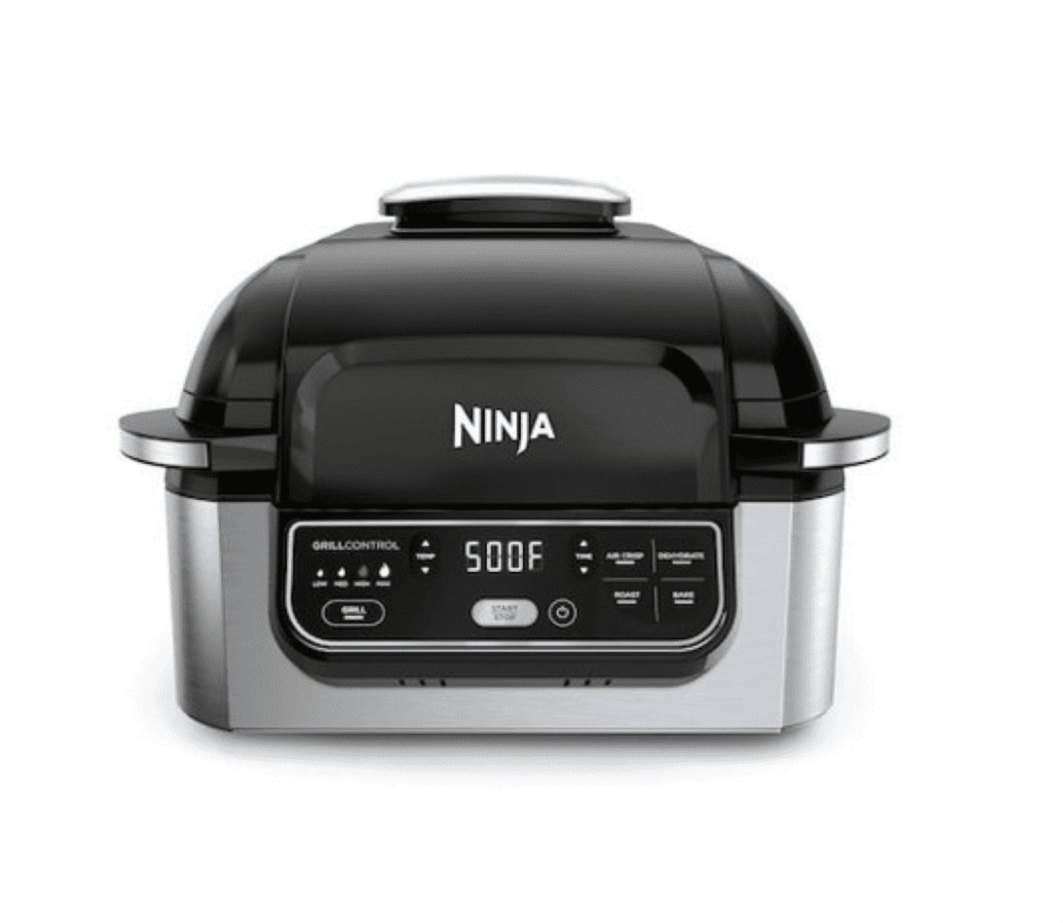 Restored Ninja AG302 Foodi 5in1 Indoor Grill with Air Fry, Roast, Bake & Dehydrate (Refurbished