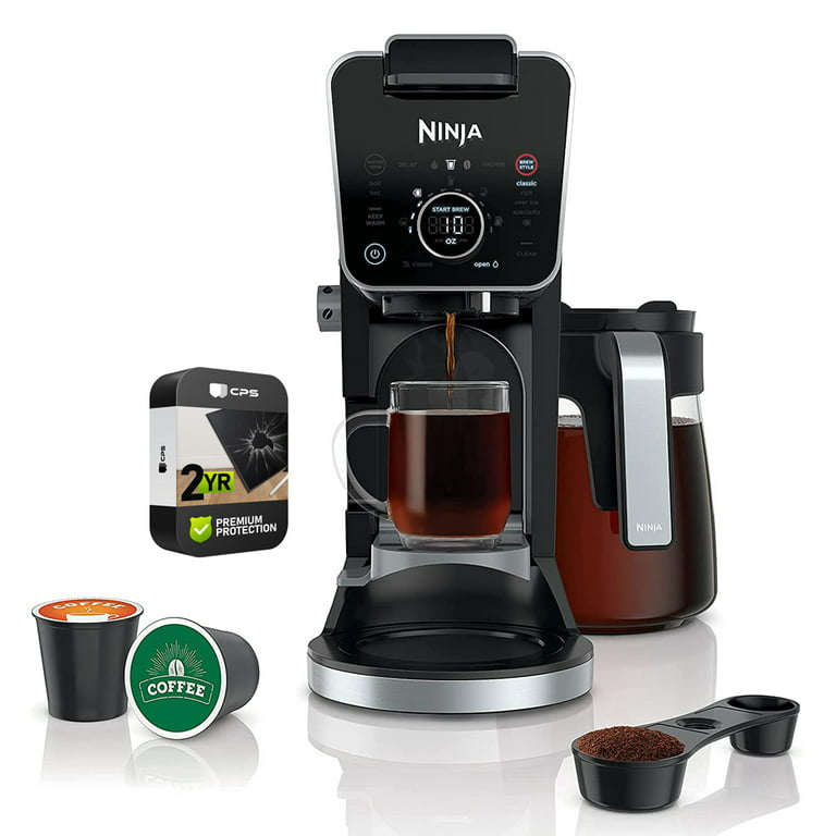 Restored Ninja CFP301 DualBrew Pro Specialty 12-Cup Drip Coffee Maker  Bundle with Premium 2 YR CPS Enhanced Protection Pack (Refurbished) 