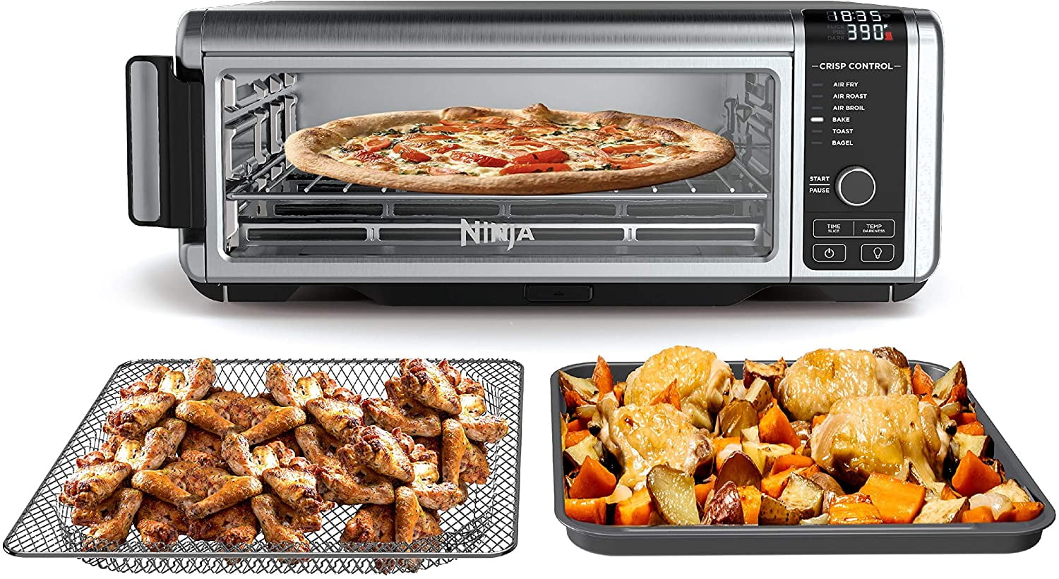 Ninja AG302 Refurbished Foodi 5-in-1 Indoor Grill with Air Fry, Roast, Bake  and