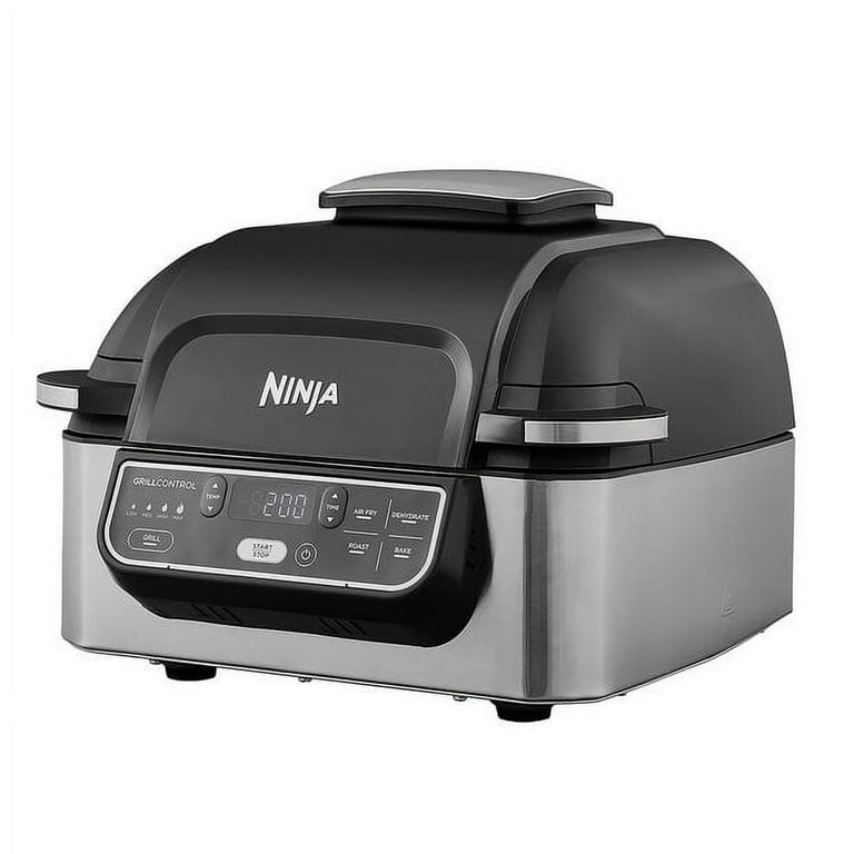 Restored Ninja Foodi IG302Q 5-in-1 Indoor Electric Countertop Grill  (Stainless Steal) 