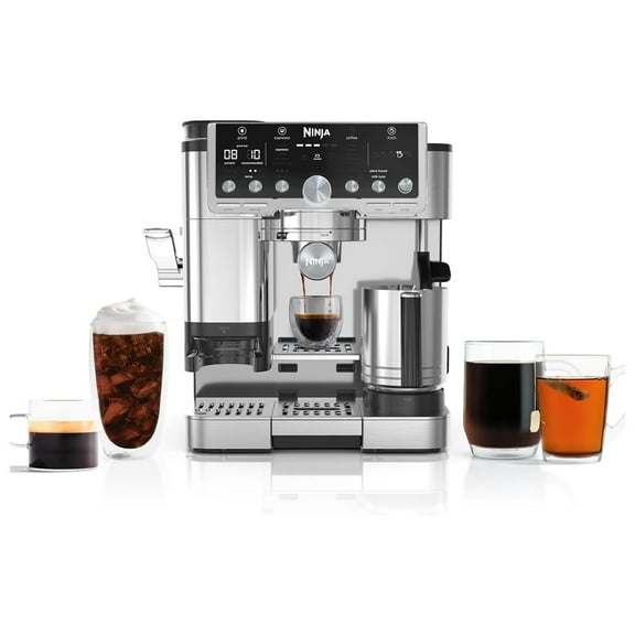 Restored Ninja Luxe Cafe Pro Series 4-in-1 Coffee Machine, Silver (Certified )