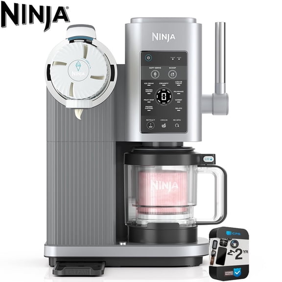 Ninja NC701 CREAMi Swirl 13-in-1 Soft Serve Ice Cream Machine Bundle with 2 YR CPS Enhanced Protection Pack
