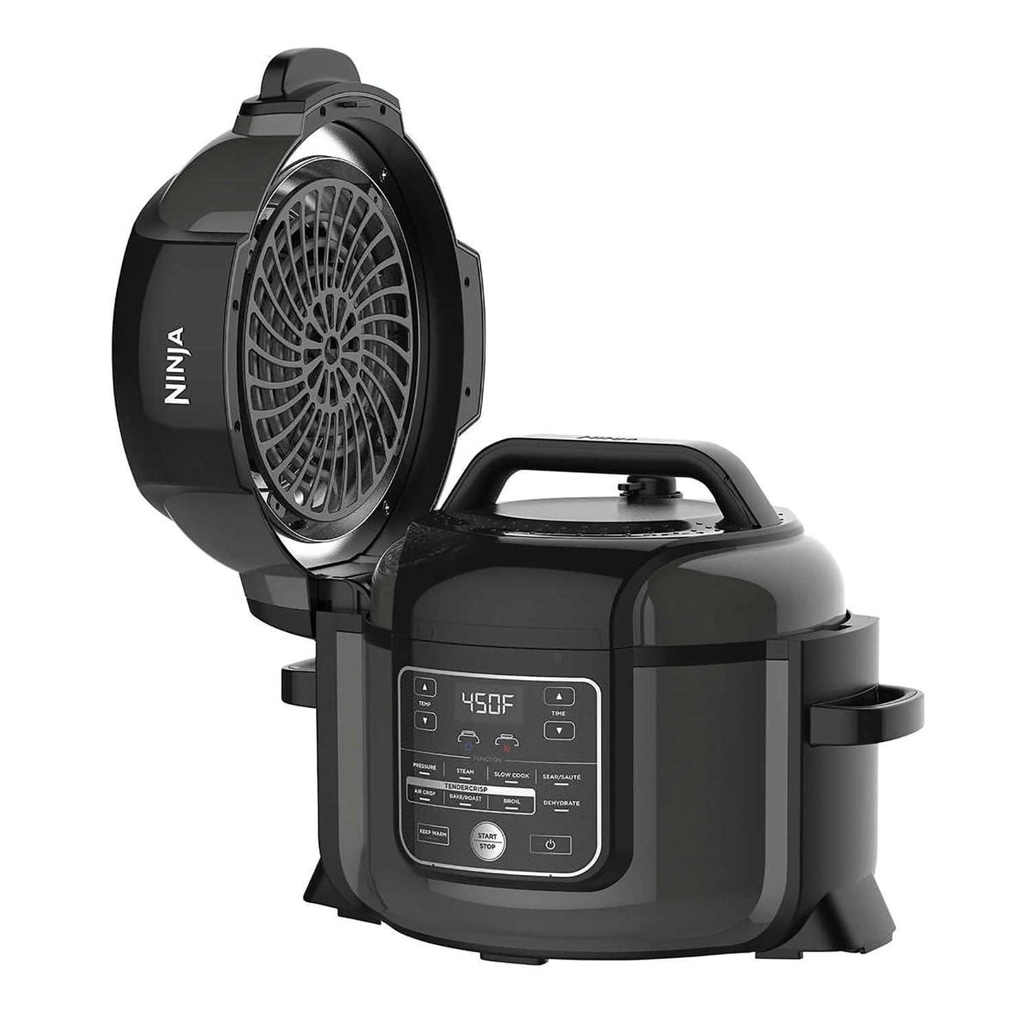 Ninja OP350CO Foodi 8-in-1 Pressure Cooker 6.5 Qt TenderCrisp Air Fryer  Renewed