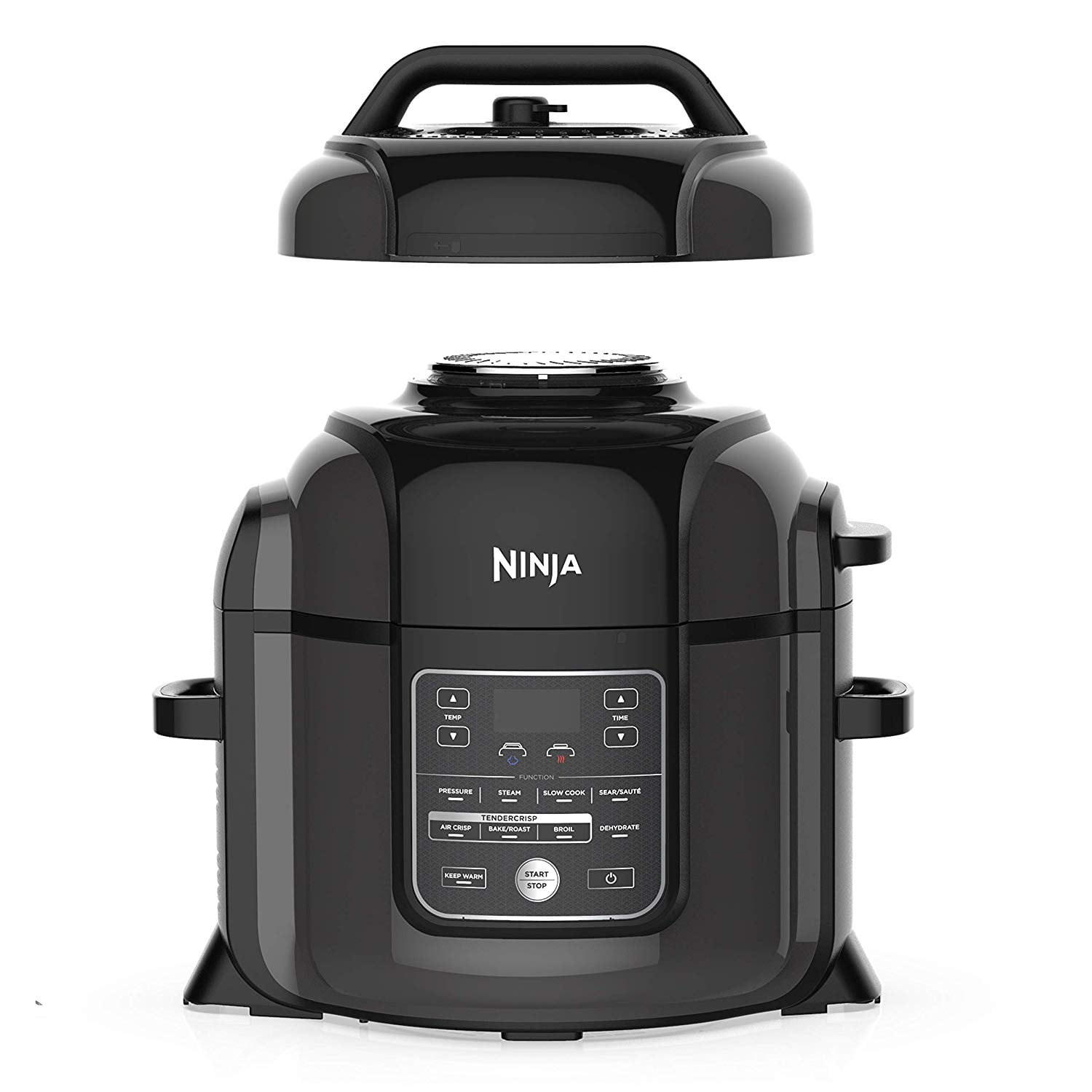 Restored Ninja OP401 Foodi XL Tendercrisp Pressure Multi Cooker 8 Quart  Black/Gray (Refurbished) 