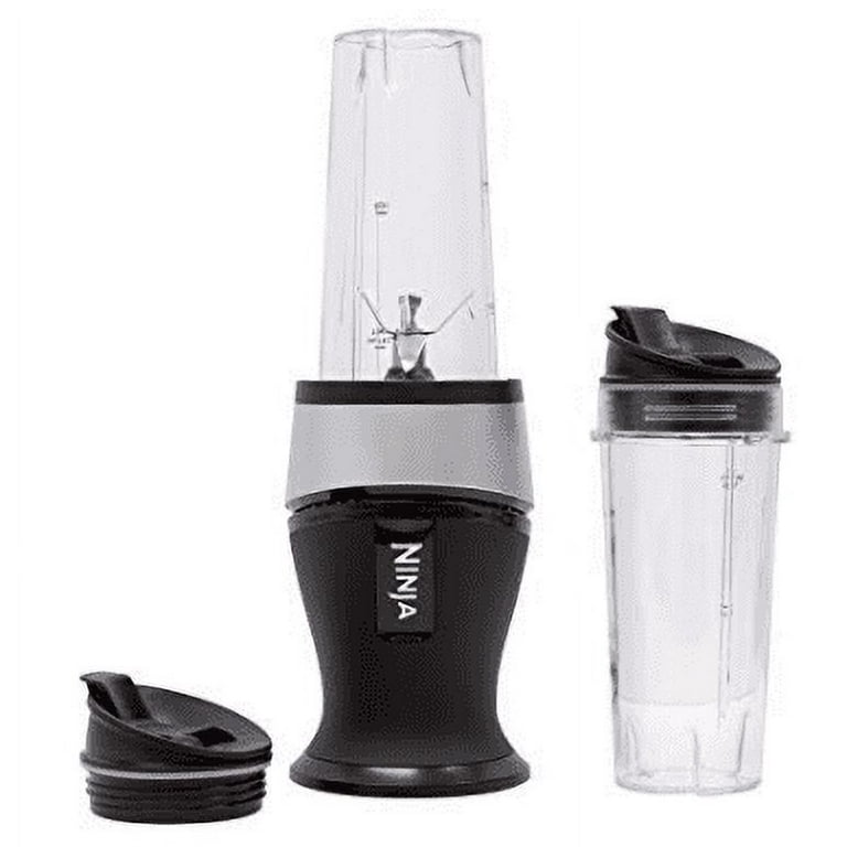 SharkNinja QB3001SS Ninja Personal Blender for Shakes, Smoothies, Food  Prep, and Frozen Blending with 700-Watt Base and (2) 16-Ounce Cups with Spou