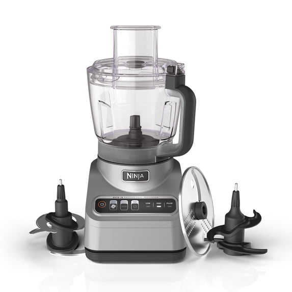 Restored Ninja® Professional Food Processor, 850 Watts, 9-Cup Capacity, Auto-iQ Preset Programs, BN600 (Refurbished)