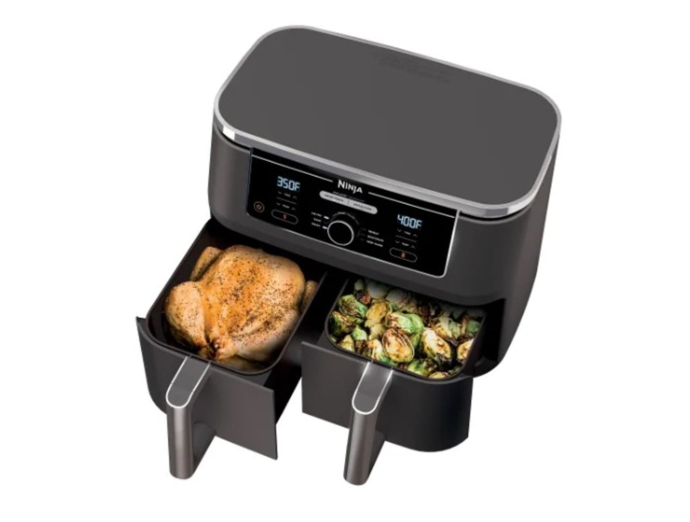 ☺️aribo☺️✕2 Ninja® Foodi® DZ300WM: 6-in-1 10-Quart. Dual 2-Basket Air