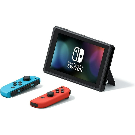 Restored Nintendo Switch Console with Neon Blue and Neon Red Joy-Con (Refurbished)