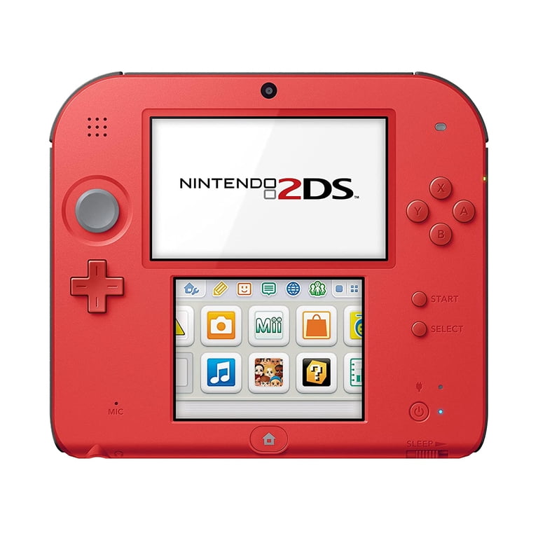 Restored Nintendo Nintendo 2DS-Crimson Red 2 w/Mario Kart 7