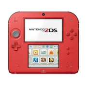 Restored Nintendo Nintendo 2DS-Crimson Red 2 w/Mario Kart 7 - Nintendo 2DS