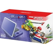 Restored New Nintendo 2DS XL System w/ Mario Kart 7 Pre-installed, Purple & Silver