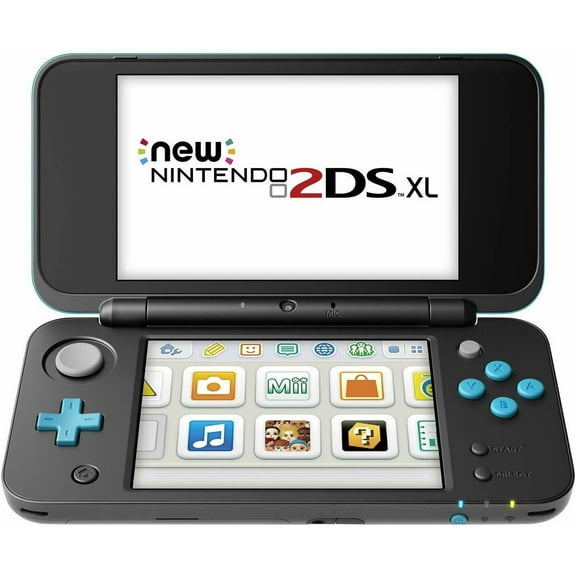 Restored Nintendo 2DSXL Mario Kart7 Console - Black/Turquoise JANSBADB (Refurbished)