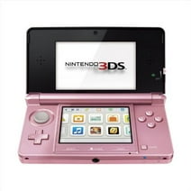 Restored Nintendo 3DS - Pearl Pink Video Game Console with Stylus SD Card Wall charger (Refurbished)