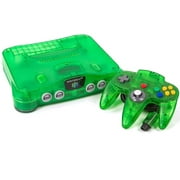 Restored Nintendo 64 N64 Jungle Green Video Game Console with Matching Controller (Refurbished)