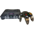 thumbnail image 1 of Restored Nintendo 64 System Video Game Console Smoke Gray with Red Expansion Pak N64 (Refurbished), 1 of 4