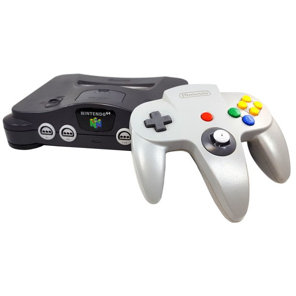 Restored Nintendo 64 Video Game Console with Controller and Cables ...