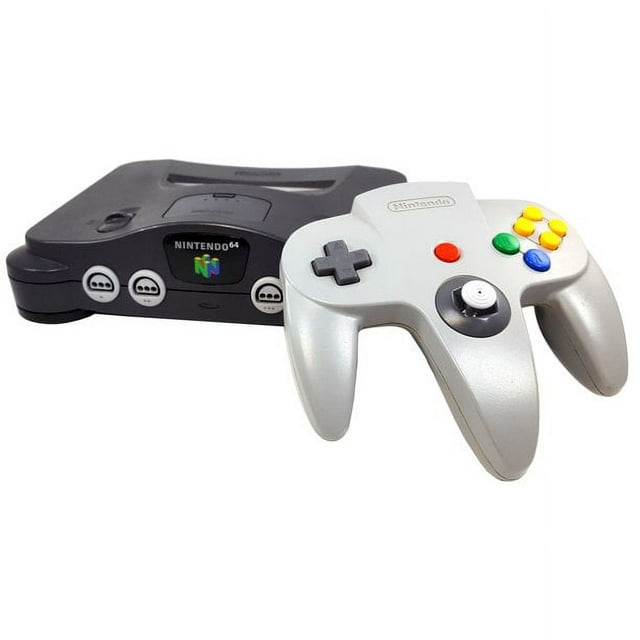 Restored Nintendo 64 Video Game Console with Controller and Cables (Refurbished)