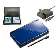 Restored Nintendo DS Lite Cobalt / Black with Super Mario Bros and Mario Kart Games (Refurbished)