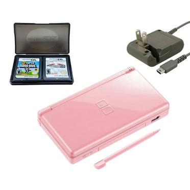 Restored Nintendo DS Lite Coral Pink with Super Mario Bros and Mario Kart Games (Refurbished)