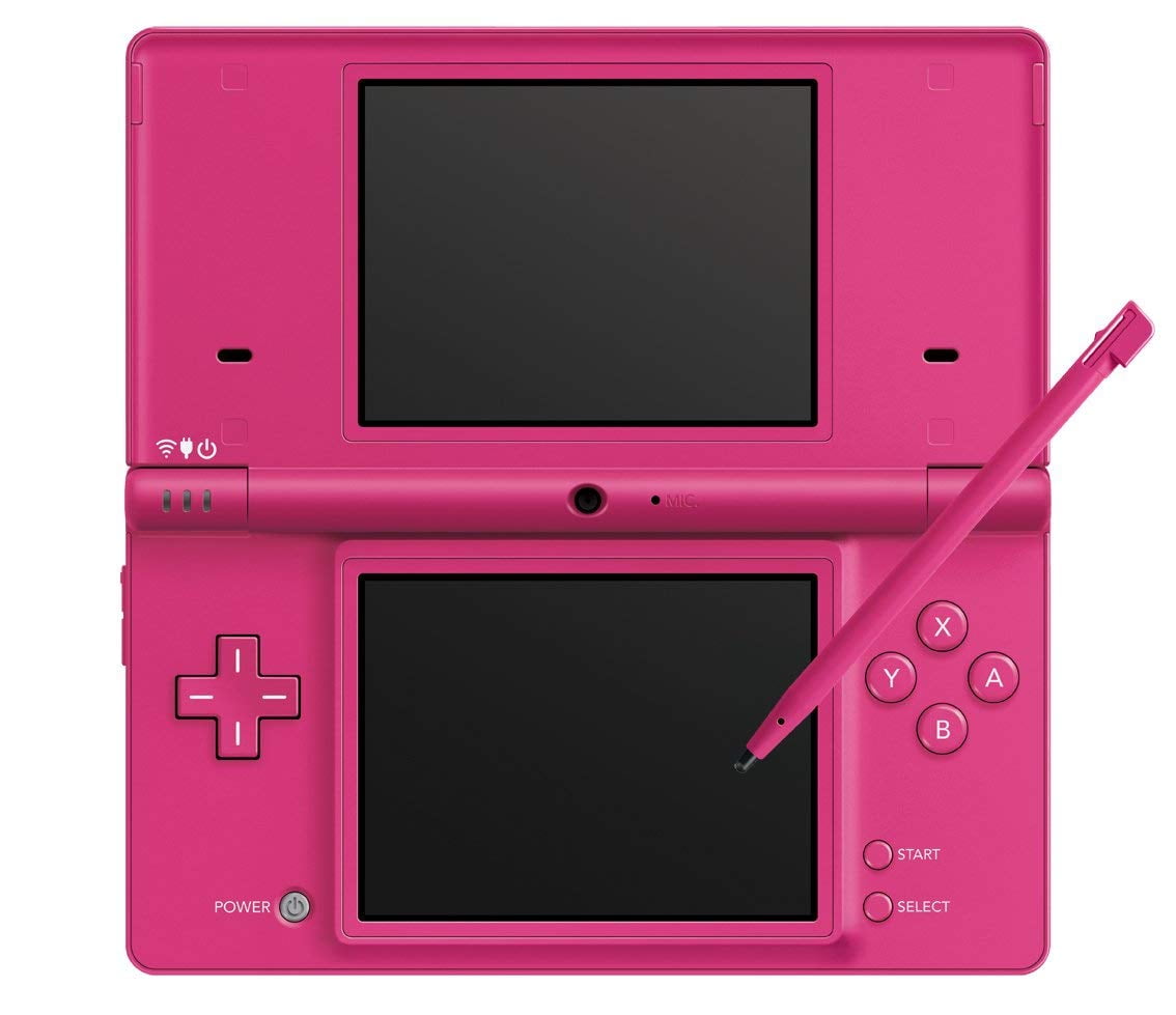 Nintendo DSi Pink TWL-001 + Charger + 5 games: Kirby, Dragon Ball Z, Shrek  +++