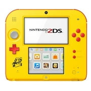 Restored Nintendo FTRSYBDW 2DS System with Super Mario Maker, Yellow / Red (Refurbished)