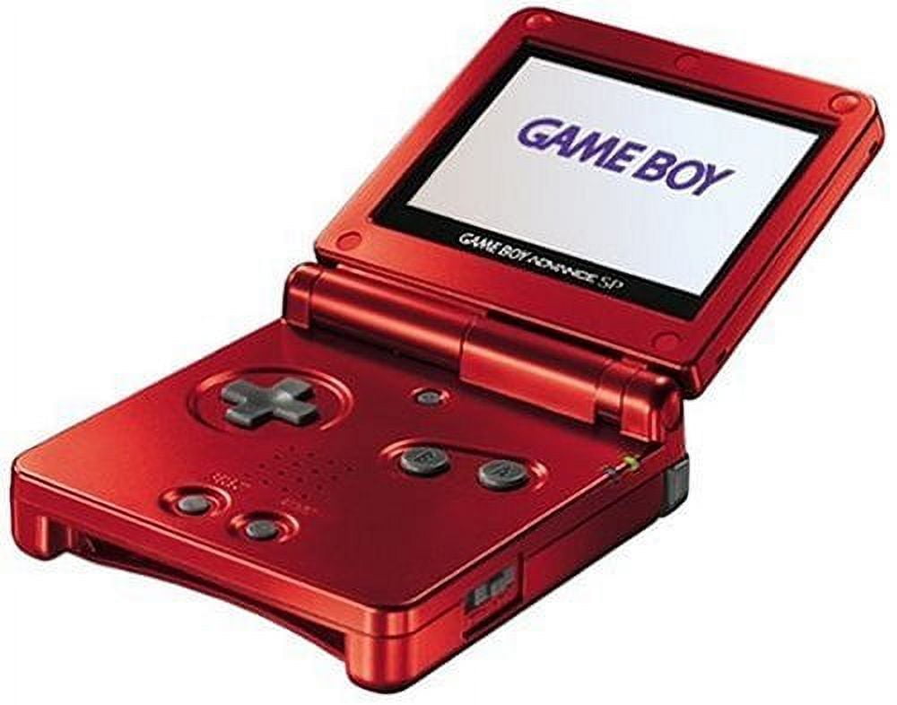 Restored Nintendo Game Boy Advance SP - Flame Red With Charger (Refurbished)