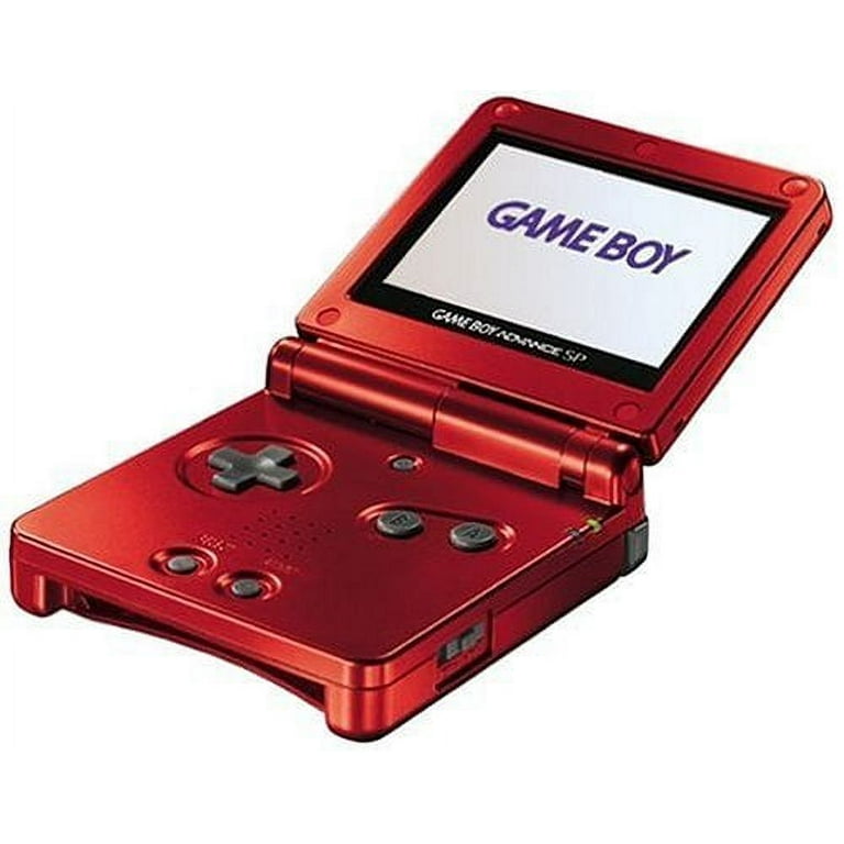 Restored Nintendo Game Boy Advance SP - Flame Red With Charger