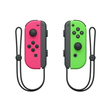 Restored Nintendo HACAJAHAA Joy-Con (L/R) Neon Pink / Neon Green (Refurbished)
