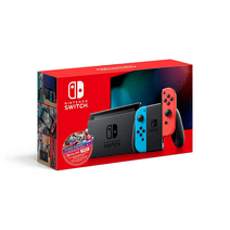 Restored Nintendo HADSKABLJ Switch w/ Neon Blue & Neon Red Joy-Con + Mario Kart 8 Deluxe (Refurbished)