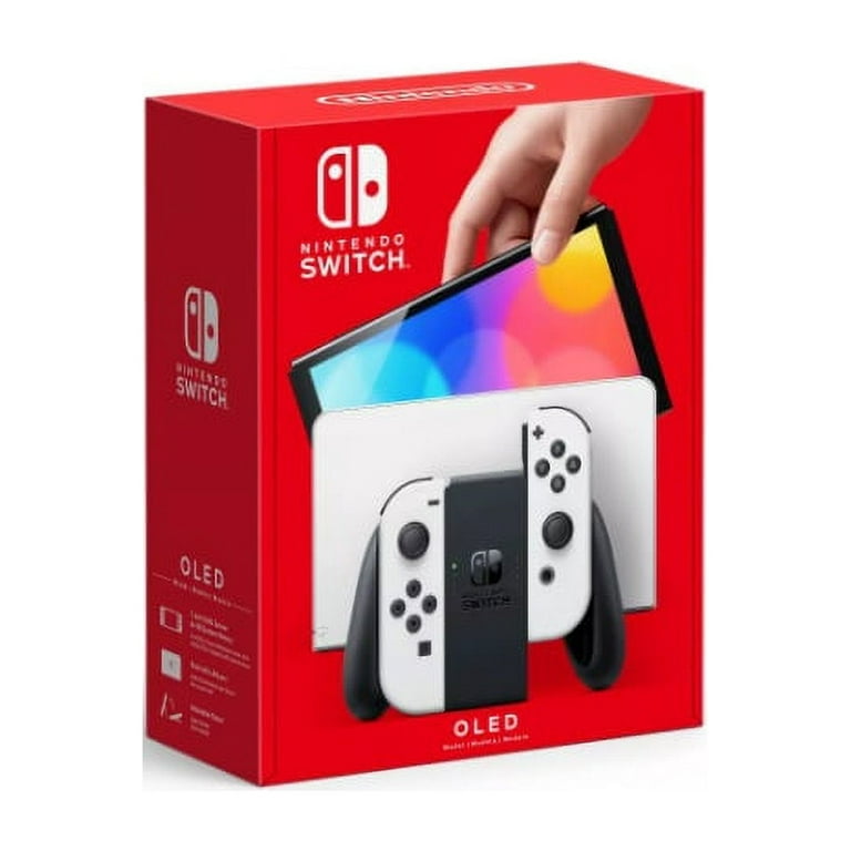 Restored Nintendo HEGSKAAAA OLED w/ White Joy-Con White Restored Nintendo HEGSKAAAA OLED w/ White Joy-Con White
