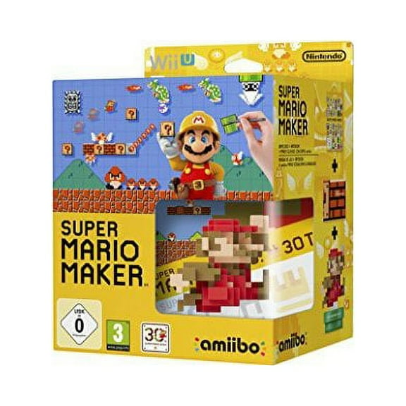 Restored Nintendo Super Mario Maker and Mario Amiibo Wii U Video Games (Refurbished)