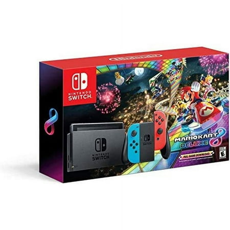 Restored Nintendo Switch Console W/ Mario Kart 8 Deluxe (Refurbished)