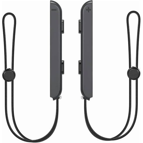 Restored Nintendo Switch Original Joy-Con Strap 2 Pack Black (Refurbished)