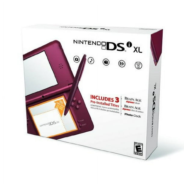 Restored Nintendo UTL S WRA USZ DSi XL Burgundy Handheld