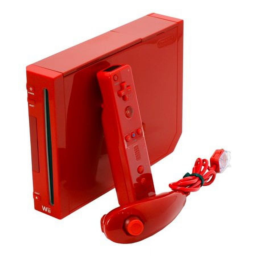 Restored Nintendo Wii Console Red Refurbished Brazil
