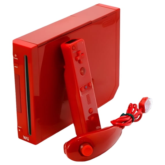 Restored Nintendo Wii Console (Red)