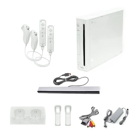 Restored Nintendo Wii Console White Premium Bundle (Refurbished)
