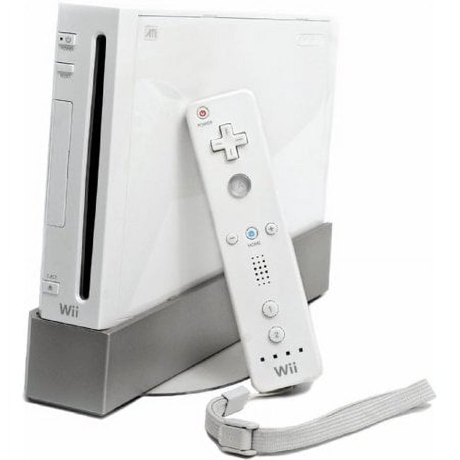 Restored Nintendo White Wii Console - Mario Kart - Wii Wheel