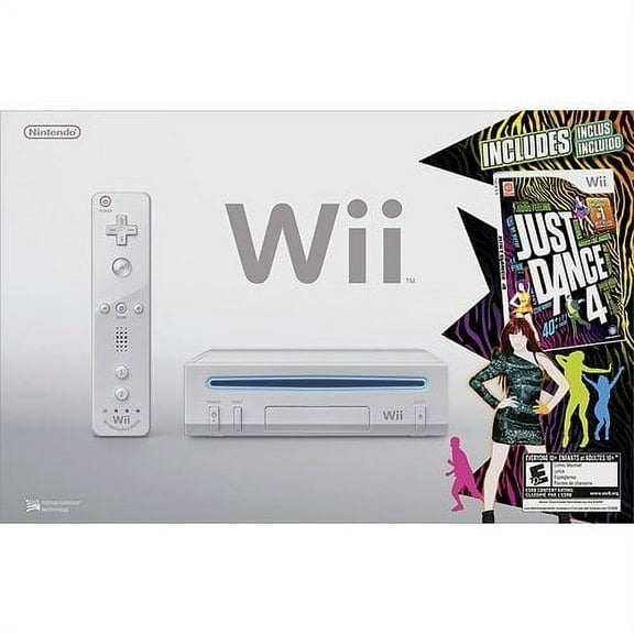 Restored Nintendo Wii Just Dance 4 White (Refurbished)