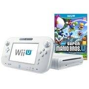 Restored Nintendo Wii U 8GB Console with New Super Mario Bros, White - Super Mario